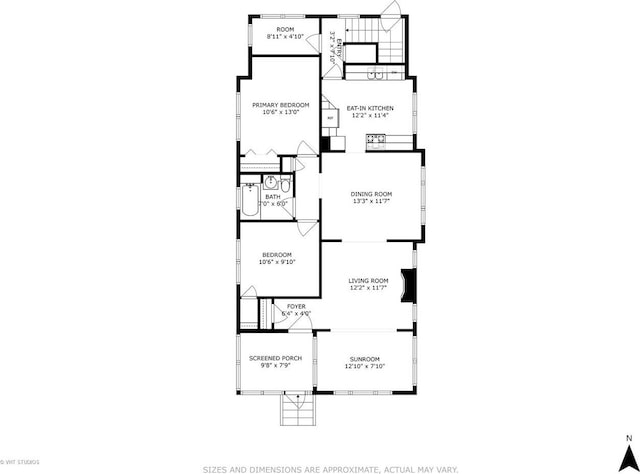 1620 Hyde Park Ave, Waukegan, IL 60085 - view of property floor plan