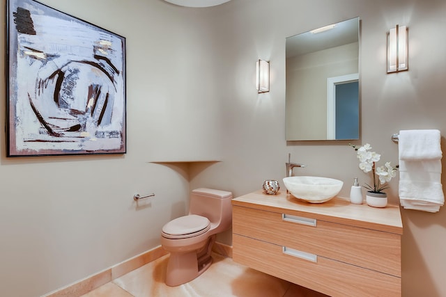 270 E Pearson St Unit 1402, Chicago, IL 60611 - bathroom featuring vanity and tile patterned flooring