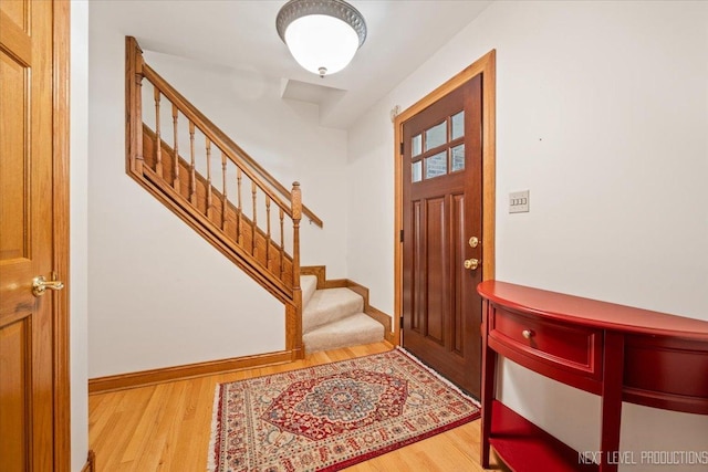 504 Fellows St, Saint Charles, IL 60174 - entryway featuring light wood-style floors and stairway