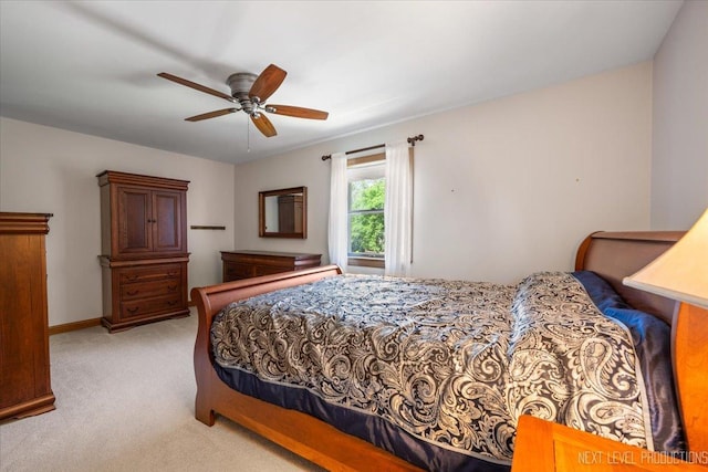 504 Fellows St, Saint Charles, IL 60174 - bedroom featuring light carpet and ceiling fan