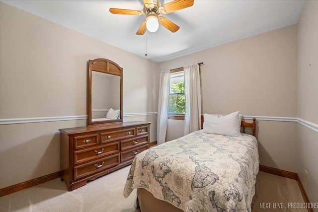 504 Fellows St, Saint Charles, IL 60174 - bedroom featuring light colored carpet and ceiling fan