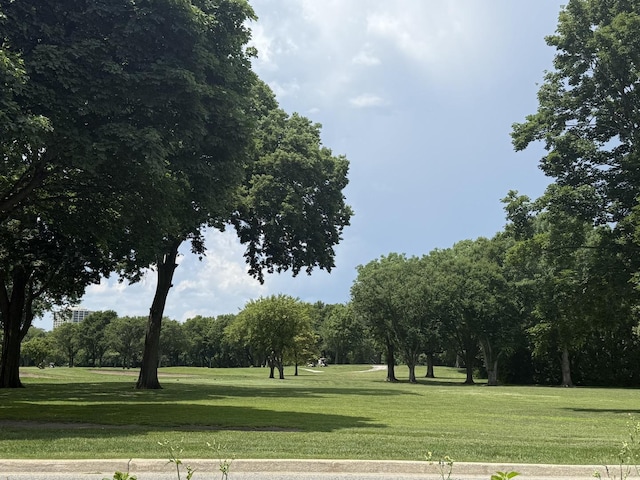 6712 S Ridgeland Ave Unit 3A, Chicago, IL 60649 - view of community with a yard and view of wooded area