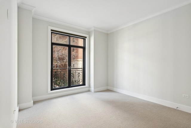 2550 N Lakeview Ave Unit N204, Chicago, IL 60614 - carpeted spare room featuring ornamental molding and baseboards