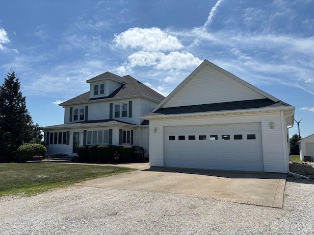 1591 N 2700 E Rd, Sheldon, IL 60966 - view of front of property with a garage and driveway