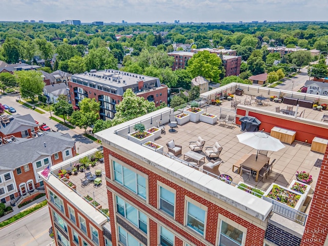 77 S Evergreen Ave Unit 1103, Arlington Heights, IL 60005 - aerial view