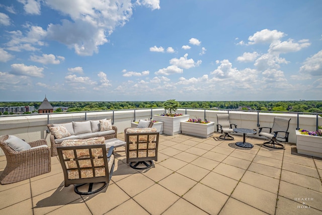 77 S Evergreen Ave Unit 1103, Arlington Heights, IL 60005 - view of patio featuring an outdoor living space