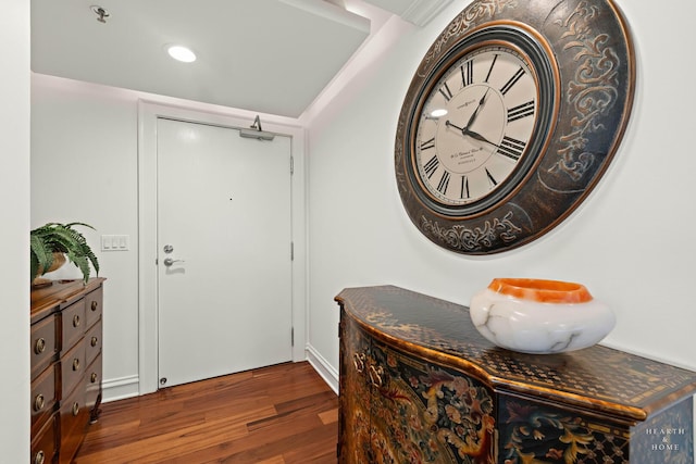 77 S Evergreen Ave Unit 1103, Arlington Heights, IL 60005 - foyer entrance with wood finished floors and recessed lighting