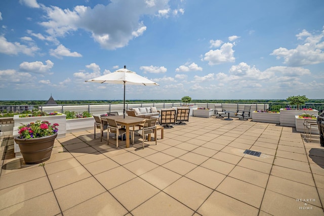 77 S Evergreen Ave Unit 1103, Arlington Heights, IL 60005 - view of patio with outdoor lounge area