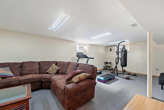 200 N Forest Ct, Addison, IL 60101 - carpeted living area with baseboards
