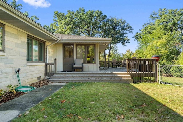 200 N Forest Ct, Addison, IL 60101 - view of yard featuring a deck