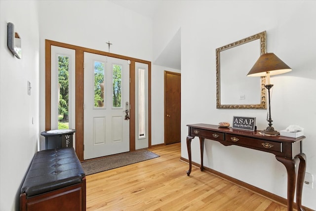 3125 Chellington Dr, Johnsburg, IL 60051 - foyer featuring light wood-type flooring and baseboards