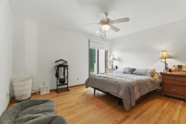 3125 Chellington Dr, Johnsburg, IL 60051 - bedroom featuring light wood-style floors and ceiling fan
