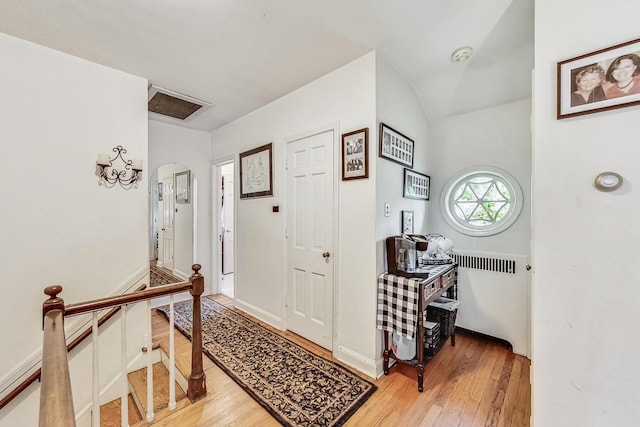 218 N Merrill St, Park Ridge, IL 60068 - entryway featuring light wood-style flooring and arched walkways