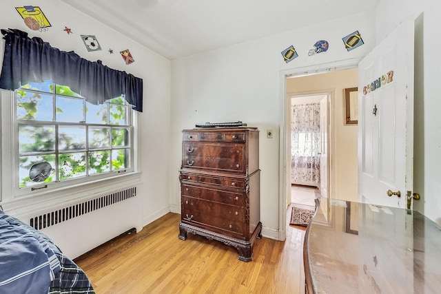 218 N Merrill St, Park Ridge, IL 60068 - bedroom featuring radiator and light wood-type flooring