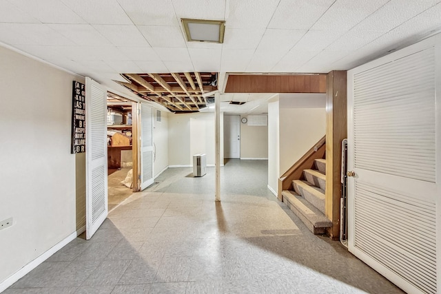 218 N Merrill St, Park Ridge, IL 60068 - finished basement with baseboards and stairs