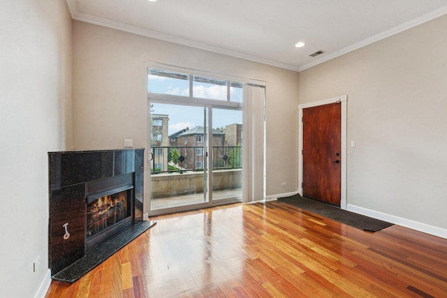 4243 N Keystone Ave Unit 2S, Chicago, IL 60641 - hall with hardwood / wood-style floors and recessed lighting