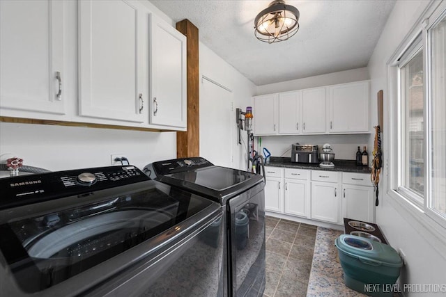 2009 Chaplin Ct, Hanover Park, IL 60133 - laundry room featuring washing machine and clothes dryer and cabinet space