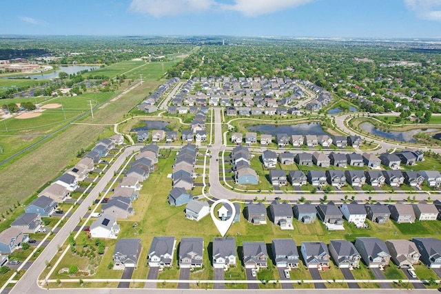 3620 Ambrosia Dr, Naperville, IL 60564 - aerial view of property and surrounding area with nearby suburban area and a nearby body of water