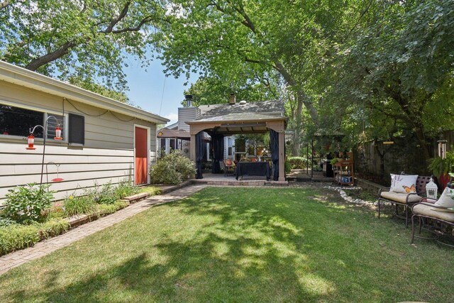 1427 S 5th St, Saint Charles, IL 60174 - view of yard with a gazebo and a patio