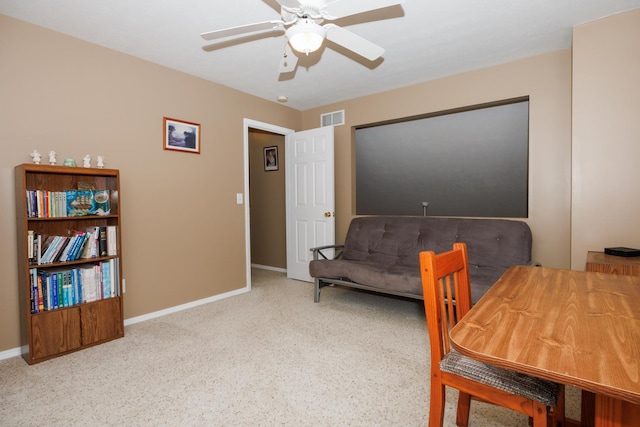 7 Crystal Ct, Bloomington, IL 61704 - office featuring ceiling fan and carpet