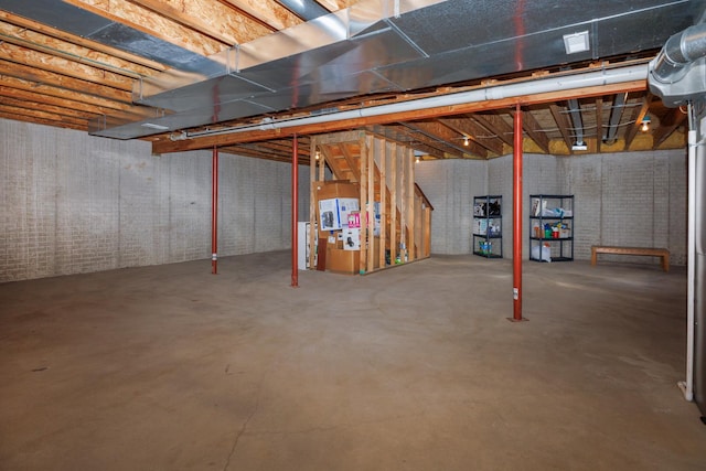 7 Crystal Ct, Bloomington, IL 61704 - view of unfinished basement