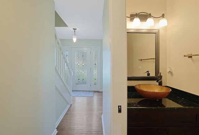 6316 Knollwood Ct, Lisle, IL 60532 - bathroom with wood finished floors and vanity