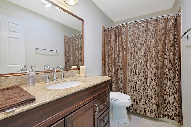 6316 Knollwood Ct, Lisle, IL 60532 - full bathroom with vanity, tile patterned flooring, and a shower with shower curtain