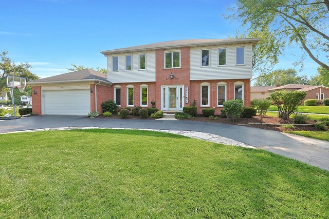 6316 Knollwood Ct, Lisle, IL 60532 - view of front of house featuring brick siding, driveway, and a front yard