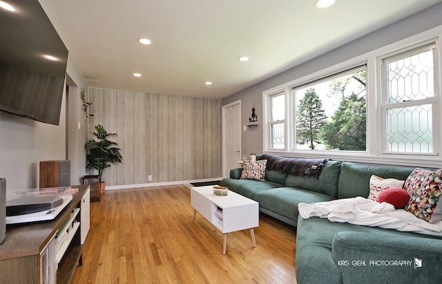1601 Bolling Ave, Johnsburg, IL 60051 - living room with recessed lighting and light wood-style floors
