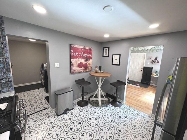 1601 Bolling Ave, Johnsburg, IL 60051 - dining area with recessed lighting and baseboards