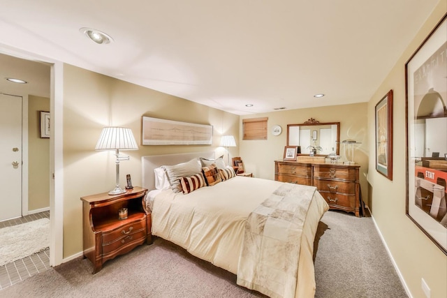 917 W Gunnison St Unit 1W, Chicago, IL 60640 - bedroom featuring carpet and recessed lighting