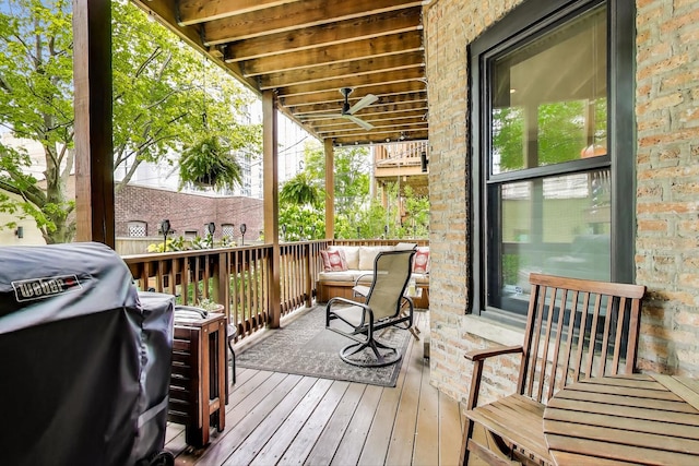 917 W Gunnison St Unit 1W, Chicago, IL 60640 - deck featuring area for grilling
