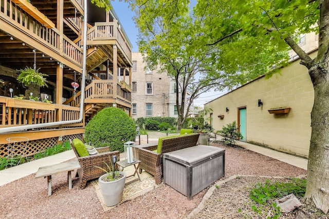 917 W Gunnison St Unit 1W, Chicago, IL 60640 - view of patio / terrace with stairway