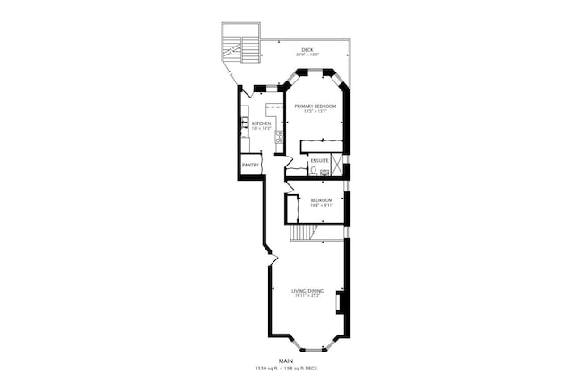917 W Gunnison St Unit 1W, Chicago, IL 60640 - view of property floor plan
