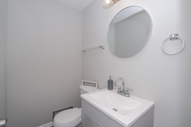17801 Dogwood Ln, Hazel Crest, IL 60429 - half bathroom featuring toilet and vanity