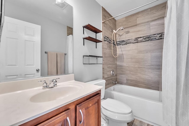 39371 Crofton Ln, Beach Park, IL 60083 - bathroom featuring vanity and shower / bath combo with shower curtain