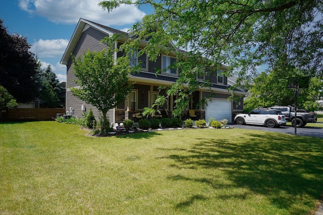 281 Fox Chase Dr N, Oswego, IL 60543 - view of front of home with an attached garage and asphalt driveway