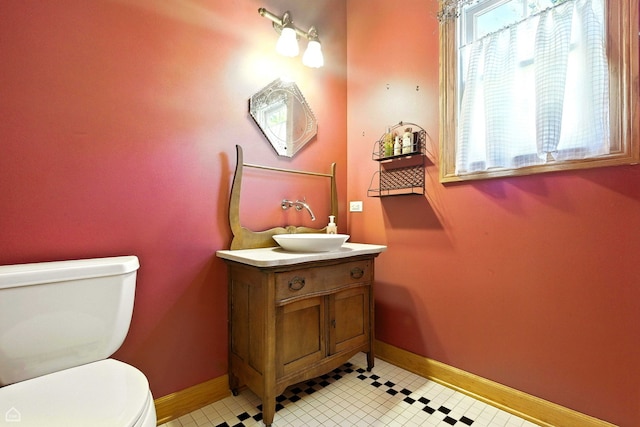 4829 Linscott Ave, Downers Grove, IL 60515 - half bathroom featuring vanity and tile patterned flooring