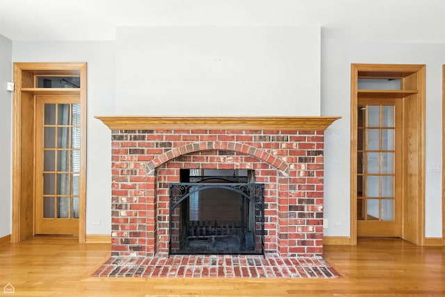 4829 Linscott Ave, Downers Grove, IL 60515 - detailed view of wood finished floors and a fireplace