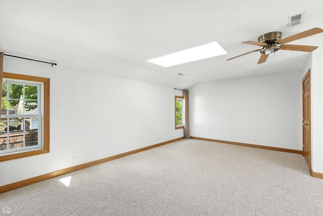 4829 Linscott Ave, Downers Grove, IL 60515 - spare room with a skylight, light colored carpet, and healthy amount of natural light