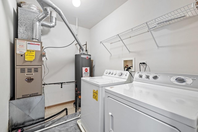 2442 Oneida Ln, Naperville, IL 60563 - laundry room with washer and dryer and water heater
