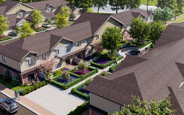 140 Lily Ln, Wheeling, IL 60090 - aerial perspective of suburban area