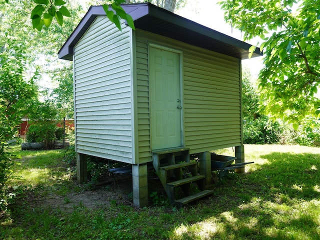 7084 N River Rd, Byron, IL 61010 - view of shed with entry steps
