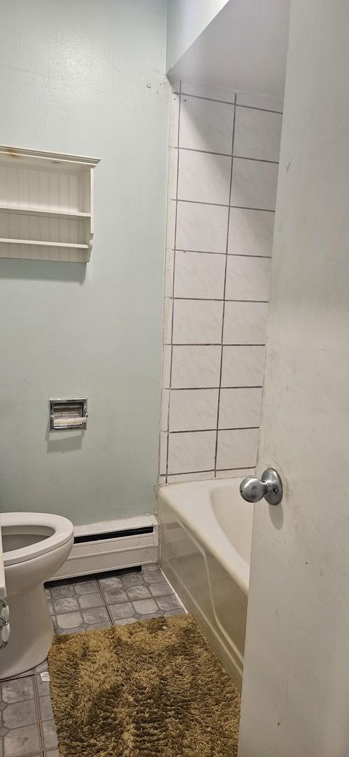 1541 Harlem Ave Unit 2S, Forest Park, IL 60130 - bathroom with tile patterned floors and baseboard heating
