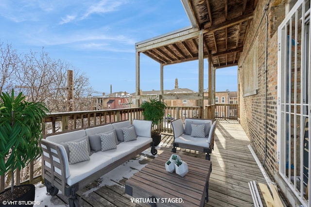 745 S Independence Blvd Unit 3N, Chicago, IL 60624 - wooden deck with an outdoor living space
