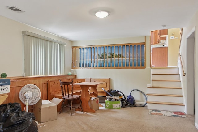 17W455 Concord Pl, Darien, IL 60561 - dining room with carpet and stairway