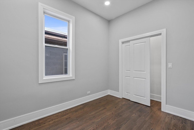 1521 N Maplewood Ave, Chicago, IL 60622 - spare room featuring dark wood finished floors and recessed lighting