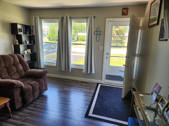 90 W George Ave, Cortland, IL 60112 - living area featuring wood finished floors and baseboards