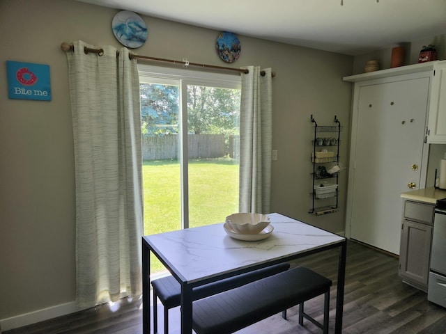90 W George Ave, Cortland, IL 60112 - dining space with dark wood-style floors