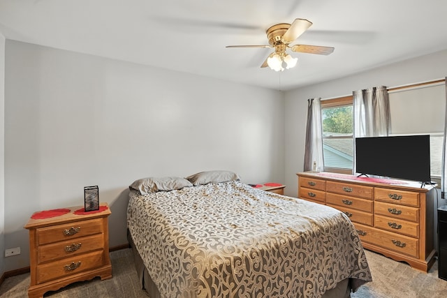 510 Dunbar St, Beecher, IL 60401 - carpeted bedroom featuring ceiling fan